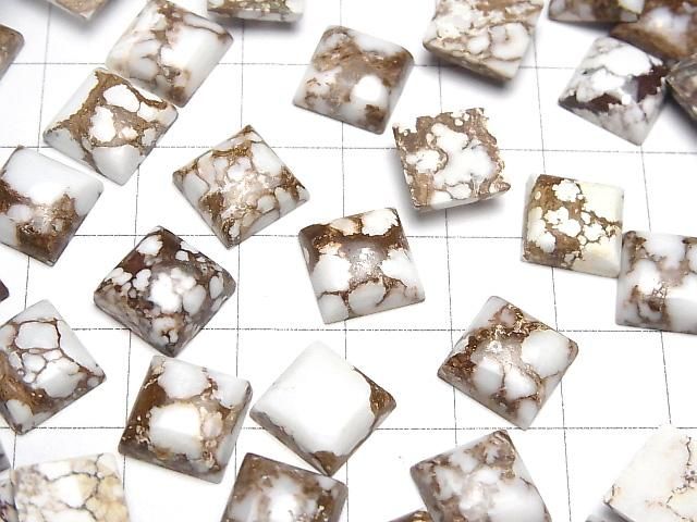 【動画】ワイルドホース スクエア カボション10×10mm 2個 サムネイル4