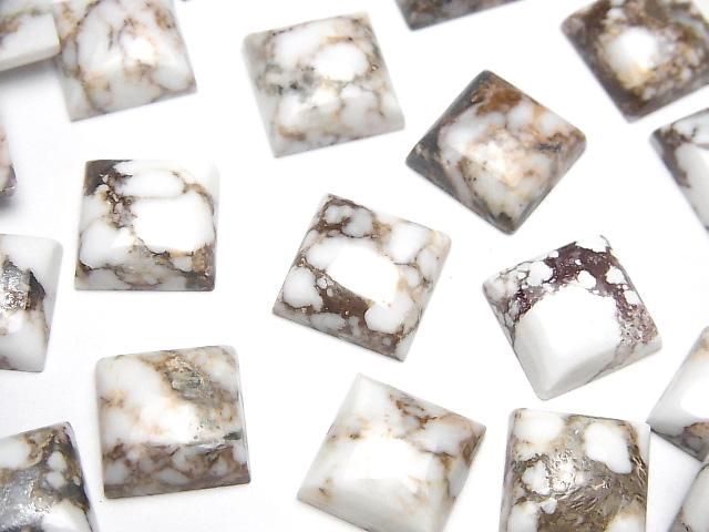 【動画】ワイルドホース スクエア カボション12×12mm 2個の画像