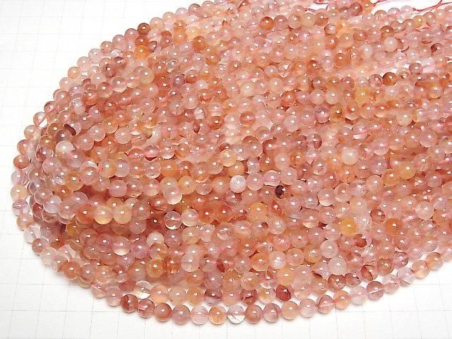 【動画】レッドヘマタイトクォーツAAA ラウンド6.5mm 1連(約37cm) サムネイル4