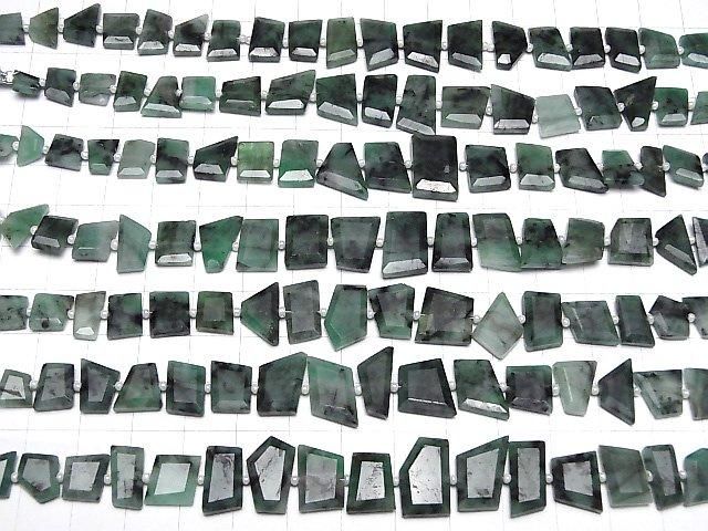 【動画】ブラジル産エメラルドAA ラフスライスカット 1連(約17cm) サムネイル4