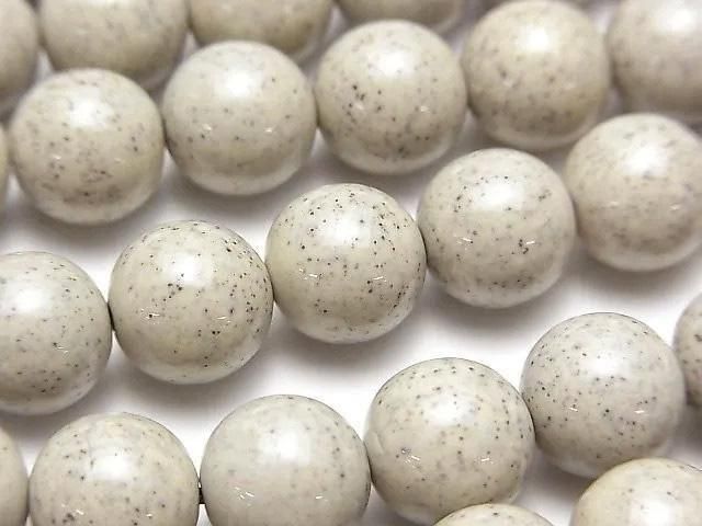 ◆天然記念物◆台湾産高純度北投石 ラウンド10mm 1/4連~1連(約36cm)の画像