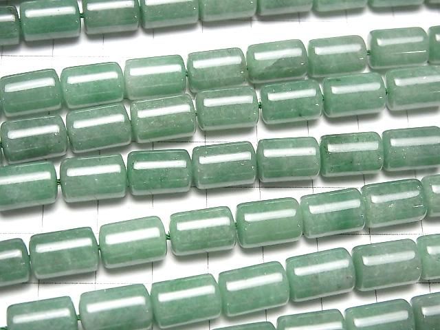 【動画】グリーンアベンチュリン チューブ12×8×8mm 1連(約39cm) サムネイル3