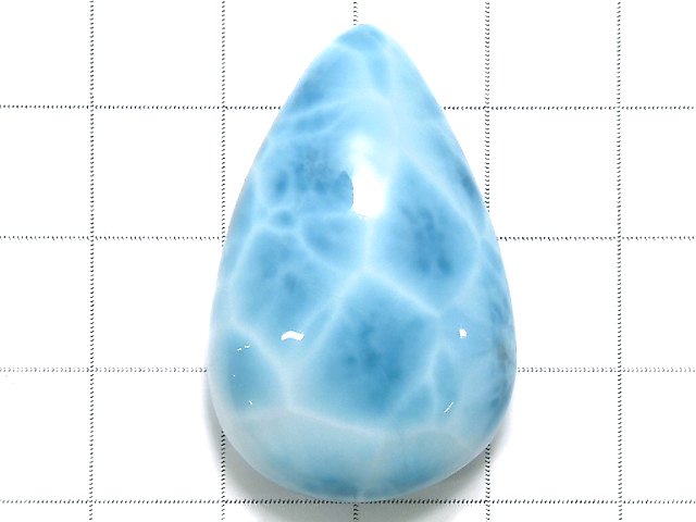 動画】【1点もの】高品質ラリマーAAA カボション 1個 NO.8 - 天然石
