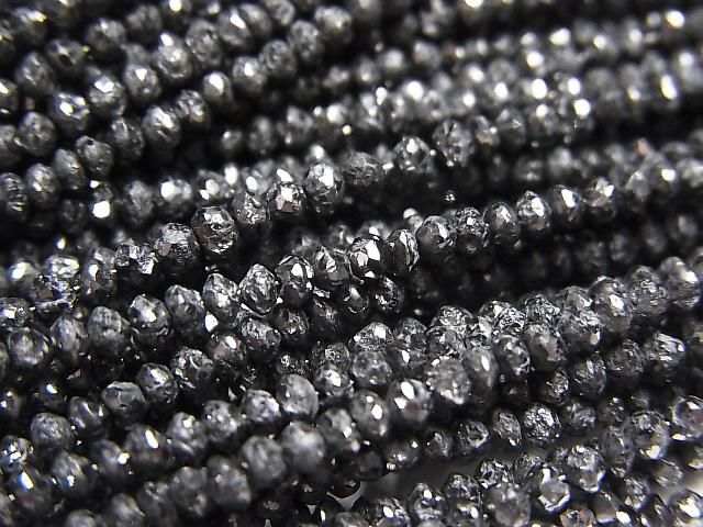 【動画】ブラックダイヤモンドAAA- ボタンカット 半連/1連(約34cm)の画像
