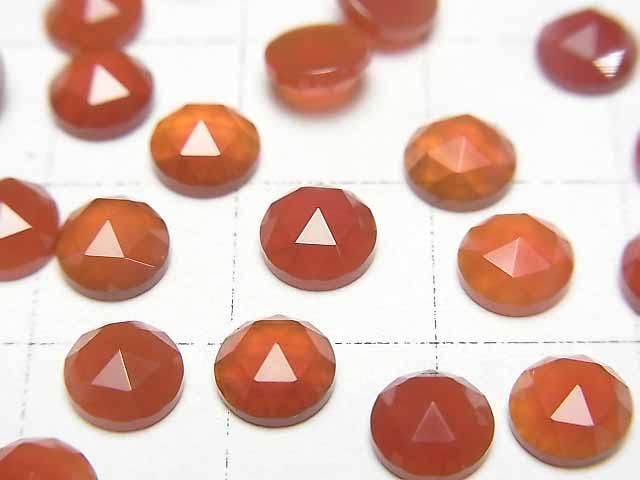 【動画】レッドアゲートAAA ラウンド ローズカット6×6mm 5個 サムネイル2