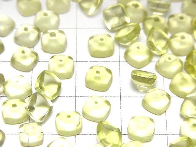【動画】宝石質レモンクォーツAAA シュガーローフカット6×6mm 4個 サムネイル3