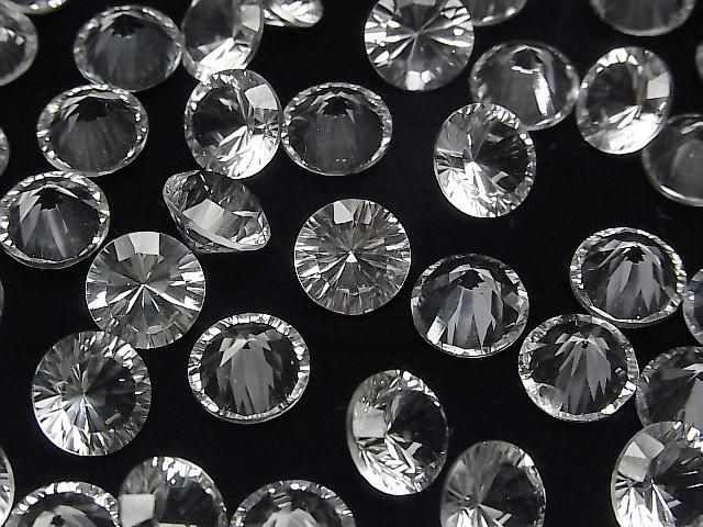 【動画】宝石質ホワイトトパーズAAA ルース ラウンド コンケーブカット10×10mm 1粒 サムネイル3