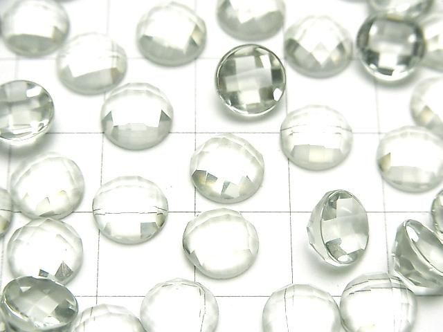 【動画】宝石質グリーンアメジストAAA ラウンド カボションカット8×8mm 3個 サムネイル3