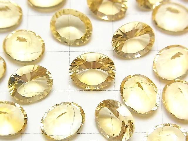 【動画】宝石質シトリンAAA ルース オーバル コンケーブカット10×8mm 2粒 サムネイル2