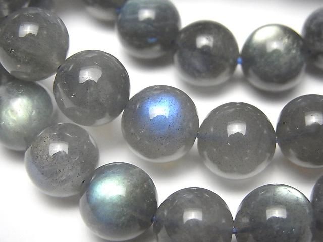 【動画】ラブラドライトAA++ ラウンド10~11mm 1連(ブレス)の画像