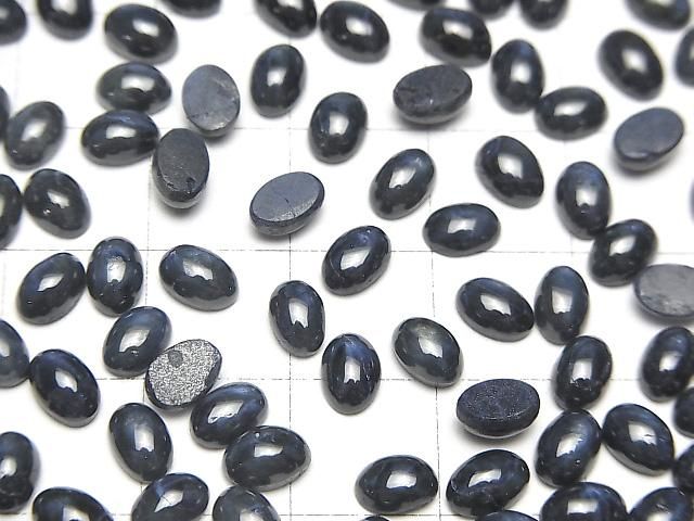 【動画】アフリカ産スターサファイアAAA- オーバル カボション6×4mm 3個 サムネイル4