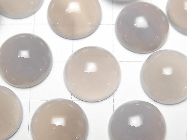 【動画】グレーオニキスAAA ラウンド カボション14×14mm 4個 サムネイル2