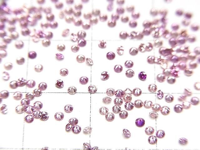 【動画】ラボグロウンダイヤモンド ラウンドファセットカット1.5×1.5mm 【ピンク】 3粒 サムネイル3