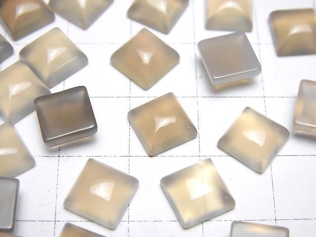 【動画】グレーオニキスAAA スクエア カボション8×8mm 5個 サムネイル2