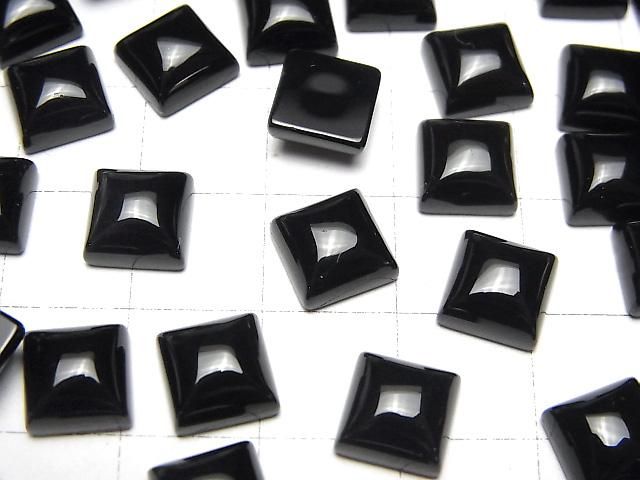 【動画】オニキスAAA スクエア カボション8×8mm 5個 サムネイル2