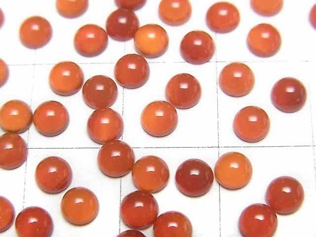 【動画】カーネリアンAAA ラウンド カボション4×4mm 10個 サムネイル2