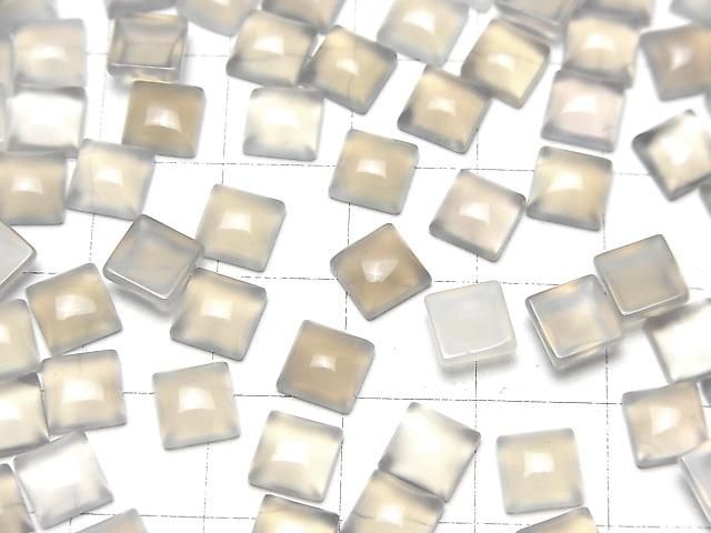 【動画】グレーオニキスAAA スクエア カボション6×6mm 5個 サムネイル4