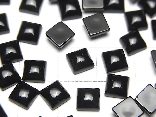 【動画】オニキスAAA スクエア カボション6×6mm 5個 サムネイル2