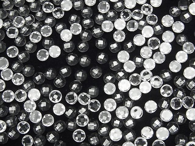 【動画】宝石質ホワイトトパーズAAA ラウンド カボションカット4×4mm 10個 サムネイル4