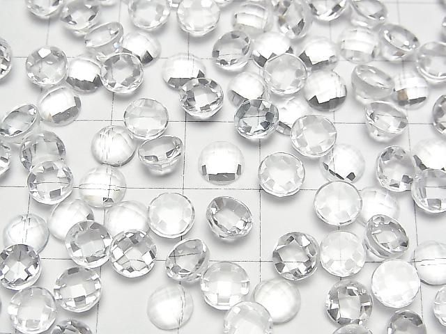【動画】宝石質ホワイトトパーズAAA ラウンド カボションカット6×6mm 4個 サムネイル3