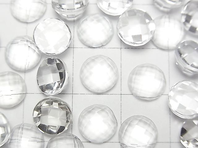 【動画】宝石質ホワイトトパーズAAA ラウンド カボションカット8×8mm 2個 サムネイル2