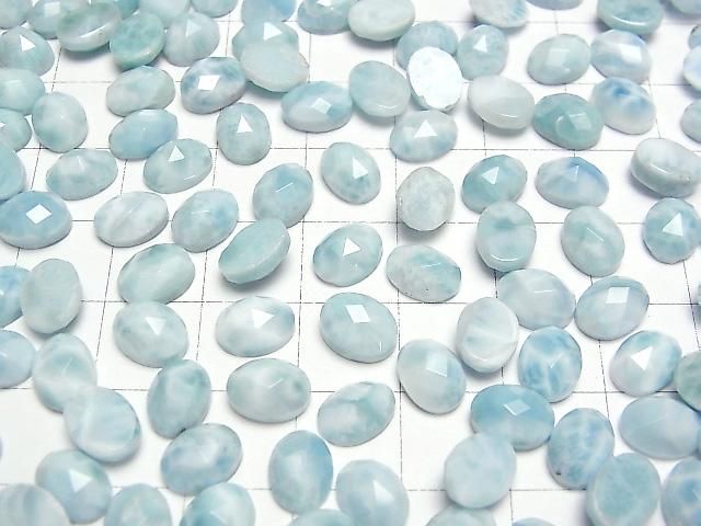 【動画】ラリマーAA+ オーバル カボションカット8×6mm 3個 サムネイル3