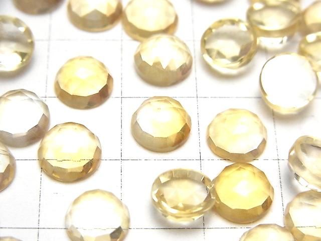 【動画】宝石質シトリンAAA ラウンド ローズカット8×8mm 3個 サムネイル2