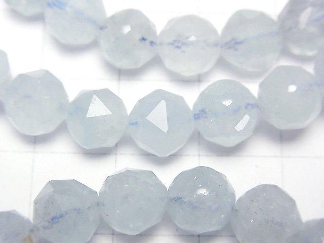 【動画】【素晴らしい輝き】アクアマリンAA++ スターラウンドカット8mm 1連(ブレス) サムネイル2