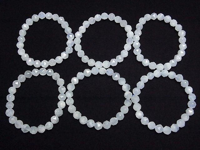【動画】【素晴らしい輝き】アクアマリンAA++ スターラウンドカット8mm 1連(ブレス) サムネイル4