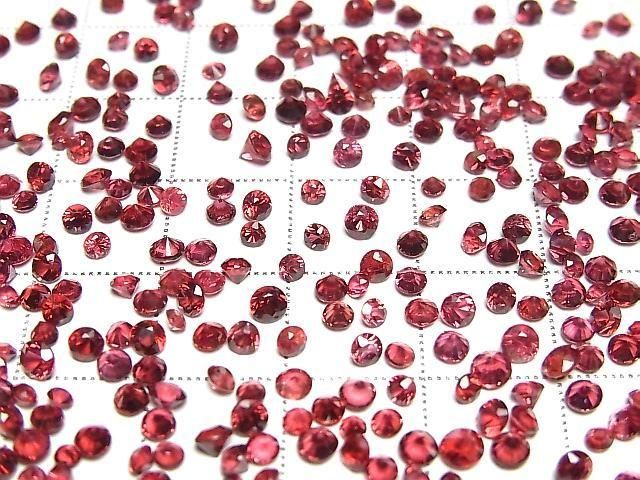【動画】宝石質レッドスピネルAAA- ルース ラウンドファセットカット2~3mm 5粒 サムネイル3