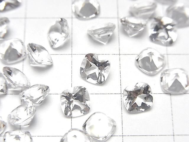 【動画】宝石質ダンビュライトAAA ルース スクエアファセットカット6×6mm 1粒 サムネイル2
