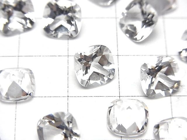 【動画】宝石質ダンビュライトAAA ルース スクエアファセットカット8×8mm 1粒 サムネイル2