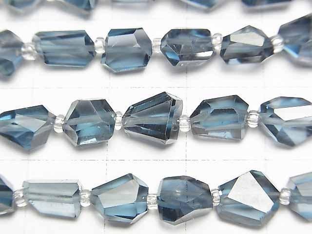【動画】宝石質ロンドンブルートパーズAAA- タンブルカット 1連(約10cm) サムネイル2