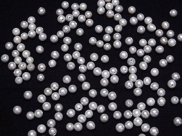 【動画】淡水真珠AAA ラウンド3.5~4mm 【片穴】 シルバー 2ペア サムネイル4