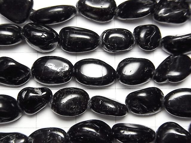 【動画】ブラックトルマリン ミニタンブル 1連(約37cm) サムネイル2