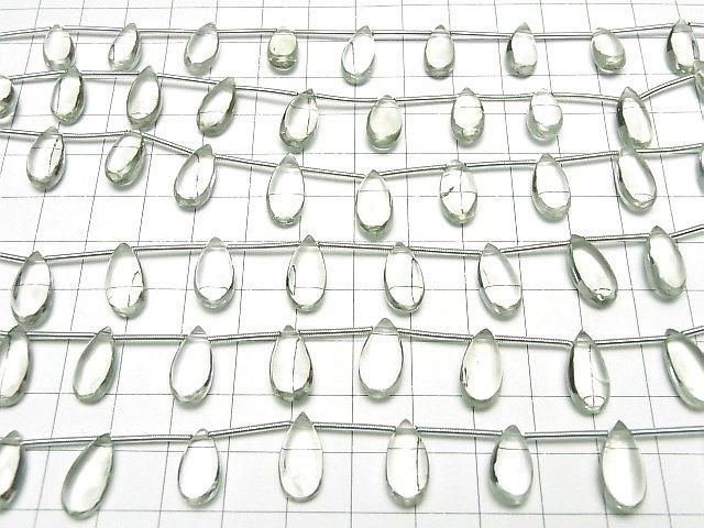 【動画】宝石質グリーンアメジストAAA ペアシェイプ(プレーン)15×7mm 1連(9粒) サムネイル4