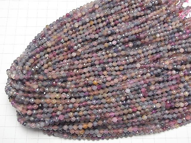 【動画】【素晴らしい輝き】マルチカラーサファイアAA スターラウンドカット4mm 1連(約37cm) サムネイル4