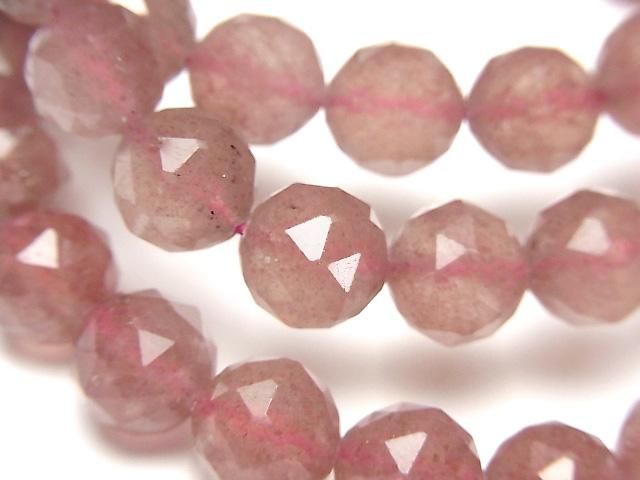 【動画】【素晴らしい輝き】ピンクエピドートAA++ トライアングルラウンドカット10mm 1連(ブレス)の画像
