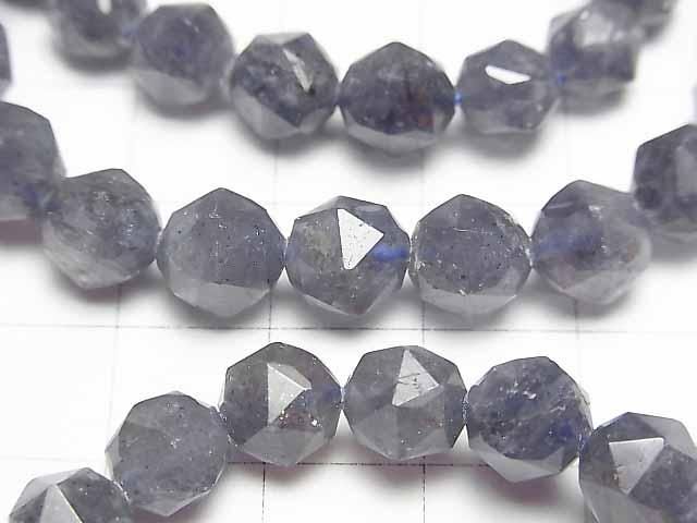 【動画】【素晴らしい輝き】アイオライトAA スターラウンドカット8mm 1連(ブレス) サムネイル2