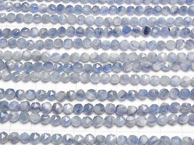 【動画】【素晴らしい輝き】カイヤナイトAA スターラウンドカット5mm 半連/1連(約38cm) サムネイル3