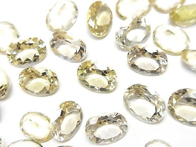 【動画】宝石質ヘリオドールAAA ルース オーバルファセットカット サイズミックス 2粒の画像