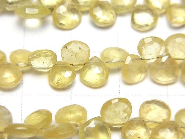 【動画】宝石質ヘリオドールAA++ マロン ブリオレットカット 【ライトカラー】 半連/1連(約20cm) サムネイル2