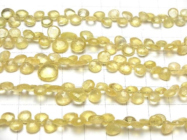 【動画】宝石質ヘリオドールAA++ マロン ブリオレットカット 【ライトカラー】 半連/1連(約20cm) サムネイル3