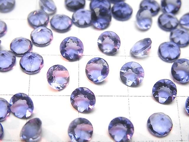 【動画】宝石質カラーチェンジフローライトAAA ルース ラウンドファセットカット5×5mm 3粒 サムネイル4