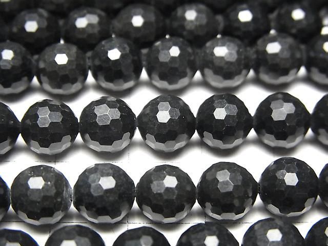 【動画】【素晴らしい輝き】シュンガイトAAA 128面ラウンドカット8mm 1連(約36cm) サムネイル2