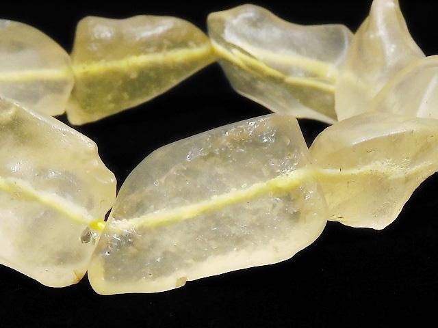 【動画】【1点もの】リビアングラス ラフロックタンブル 1連(ブレス) NO.20の画像