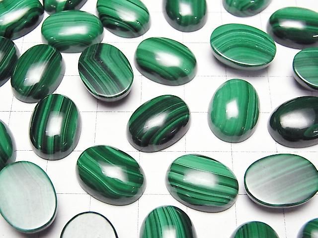 【動画】マラカイトAAA オーバル カボション16×12mm 2個 サムネイル3