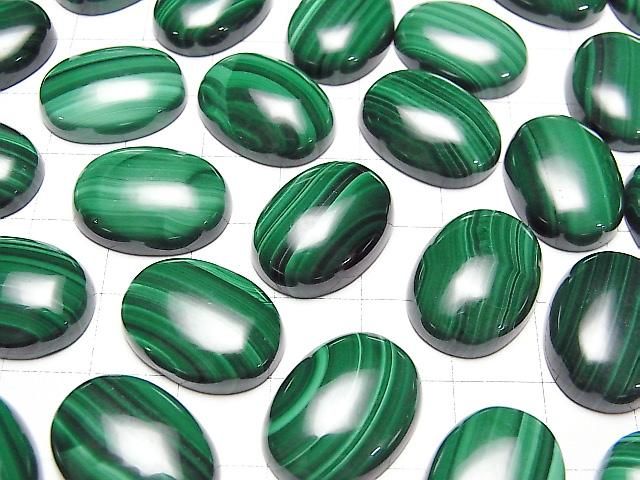 【動画】マラカイトAAA オーバル カボション20×15mm 1個 サムネイル3