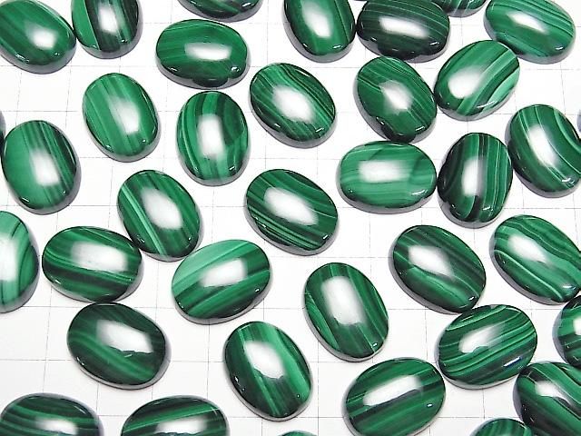 【動画】マラカイトAAA オーバル カボション20×15mm 1個 サムネイル4