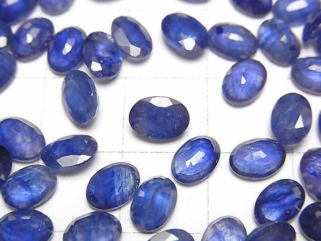 【動画】宝石質ブルーサファイアAAA- ルース オーバルファセットカット7×5mm 3粒 サムネイル2